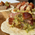 Taquitos de Panceta Crujiente con Guacamole Casero