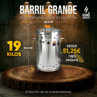 BARRIL ASADOR GRANDE 19 KILOS