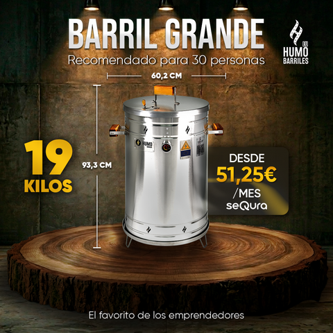 BARRIL ASADOR GRANDE 19 KILOS