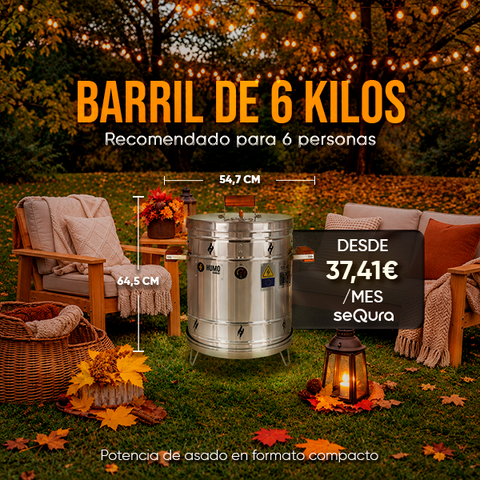 BARRIL ASADOR PEQUEÑO 6 KILOS