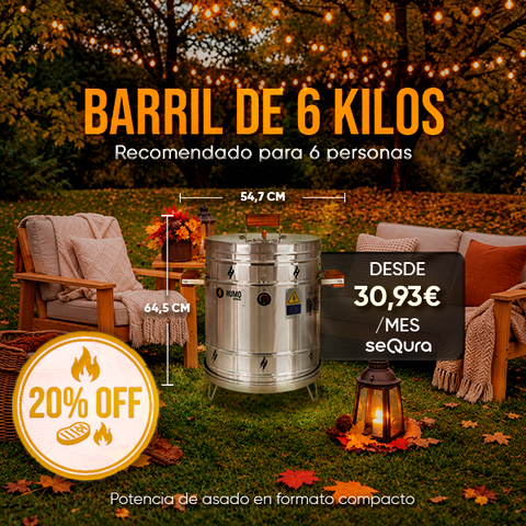 BARRIL ASADOR 6 KILOS