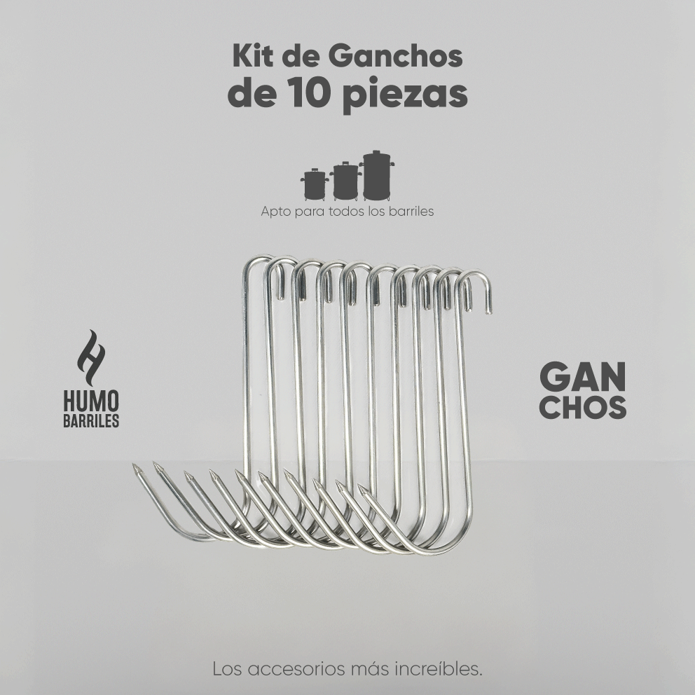 Kit de ganchos X10 unidades