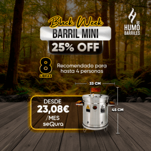 BF Barril mini BARRIL ASADOR 8 LIBRAS
