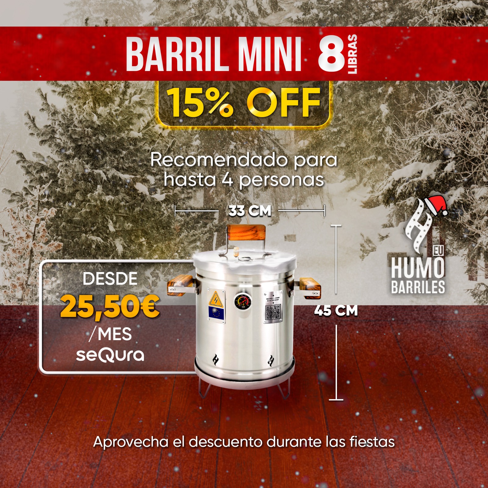 BARRIL ASADOR 8 LIBRAS